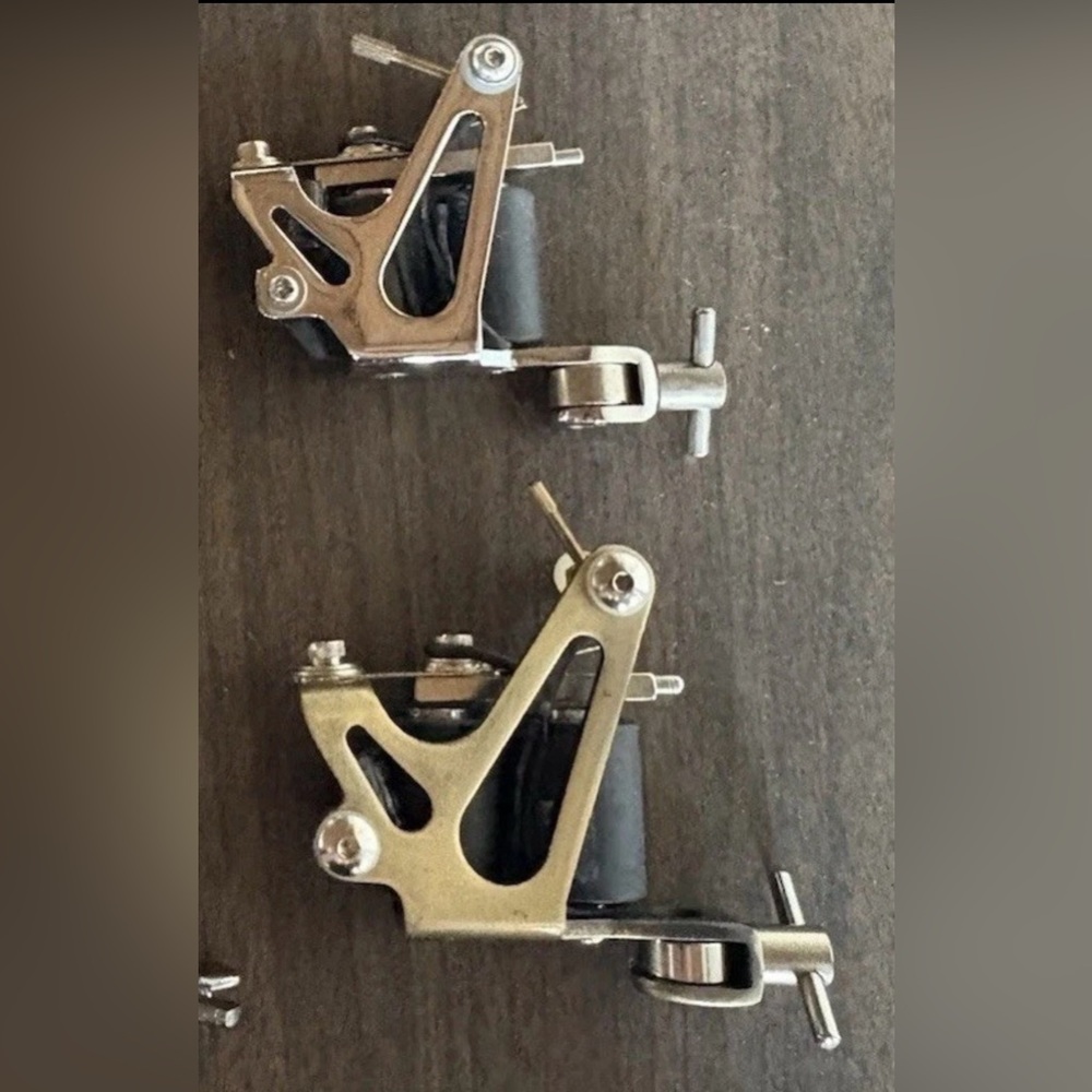 tattoo coil machine Two Machines Vintage Style.